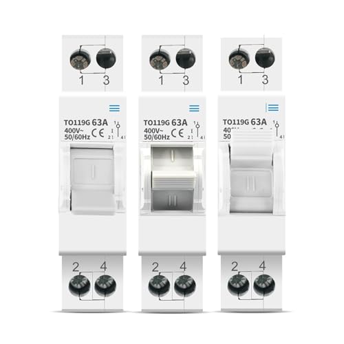 MTS 1P 63A disjoncteur de verrouillage inverseur de source manuel double puissance - 3