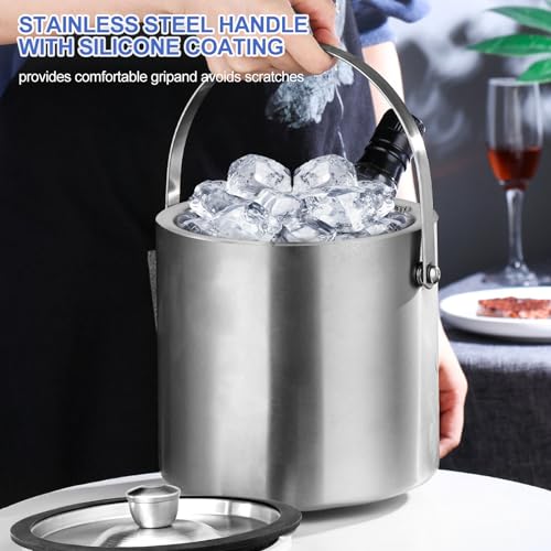 Seau à glace anti-condensation de 2,2 l pour garder les boissons fraîches