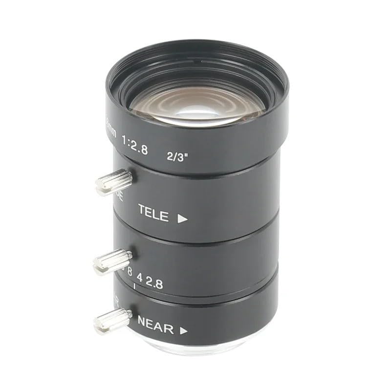 Obiektyw mikroskopu przemysłowego 10 MP 12–36 mm duże pole widzenia duża odległość robocza obiektyw pozbawiony zniekształceń powierzchnia docelowa 2/3