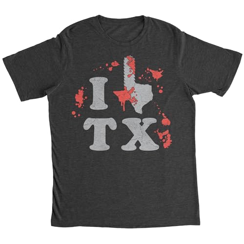 Men's Chainsaw Texas Sarcastic Movie T-Shirt, Black, L