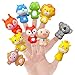 Tocwick Lot de 10 marionnettes à doigts en caoutchouc en forme d'animal pour enseignement et spectacle coloré, Multicolore, taille unique