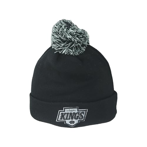 ZHATS Standard Los Angeles Kings NHL Officially Licensed Beanie Pom Icon Team Color, One Size