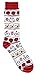 Harry Potter Hedwig Letter Glasses Ugly Sweater Pattern Crew Christmas Socks
