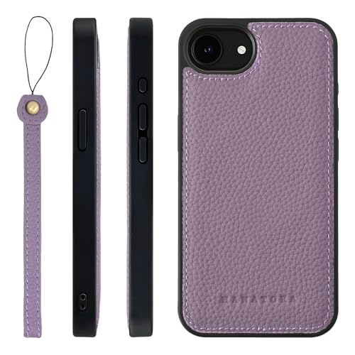 HANATORA for iPhone 17e 16e �P�[�X MagSafe �Ή� �{�v �ϏՌ� �o���p�[�^ �X�}�z�P�[�X �X�}�z �X�g���b�v �t�� �V�������N���U�[ �M�t�g �}�O�Z�[�t�Ή� �p�[�v�� SMSGZ-16e-Purple