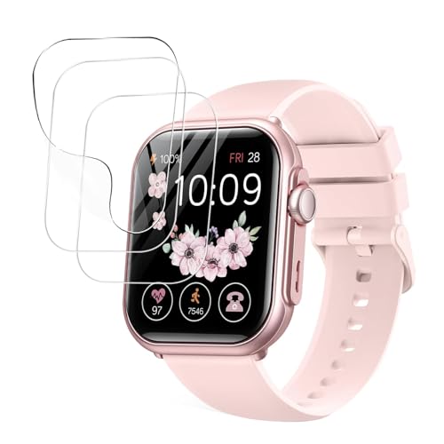 �Ή� FOSMET �X�}�[�g�E�H�b�` P1 �ی�t�B���� �t���ی�t�B���� ��U�h�~ TPU�f�� ���^ �w��h�~ ���y�� ���������x 3D�ی� ������ɋ��� Smart Watch 1.85�C���` �t�B�����y3������z