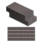 WOLTU – WOLTU WPC Fliese, Terrassenfliesen Holz-Optik, Bodenbelag mi