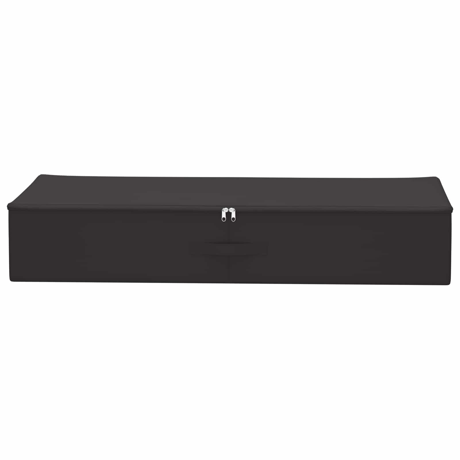 Gecheer Aufbewahrungsbox 2 pcs Anthrazit 90 x 48 x 15 cm Vliesstoff, Faltbare Stoffbox mit Deckel & Verstärkten Griffen Kleiderbox für Schrank Regal Kleidung42024593
