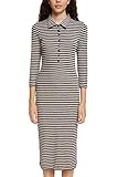 Streifen-Look ESPRIT Gestreiftes Polokleid
