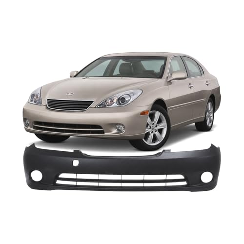 Image of FitParts Compatible with Lexus ES330 2005-2006 Front Bumper Cover | Primed, With Fog Lights & Tow Holes, Ready to Paint, OEM 5211933929, LX1000150