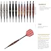 Shot Taker Co. Plastic Tip - Soft Tip Darts Set - 12 Pcs with 100 Extra Dart Tips 24 Flights Flight Protectors and Wrench for Electronic Dart Board