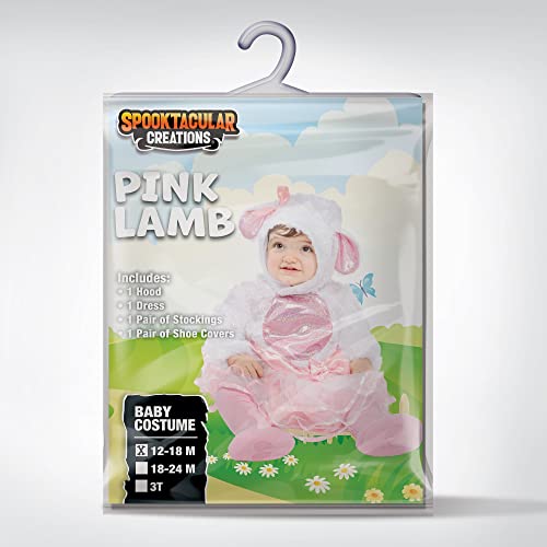 Disfraz de cordero rosa para bebé Halloween miniatura 6