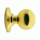 Escudo de Tesa Assa Abloy,393400LP,Juego de pomos Bola, función 34,Latón Pulido
