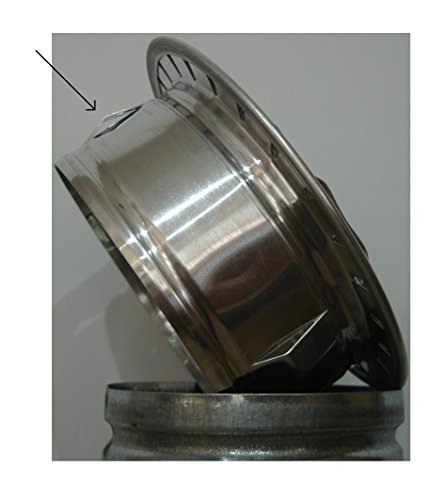 Round Aluminium Ventilation Grille with Insect Net - Image 4
