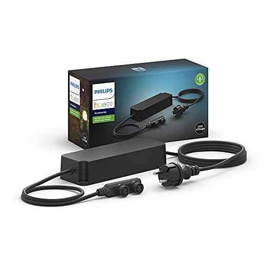 Philips Hue 100W strömaggregat för Philips Hue Outdoor Low Voltage armaturer: strömaggregat med 2 meter kabel, för Philips Hue lågvoltsarmaturer, vattentät, IP65