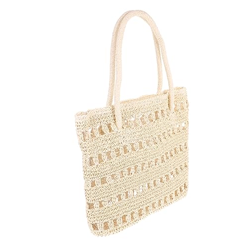 Sac de plage en maille FRCOLOR : grand fourre-tout de plage à main pliable et portable en maille