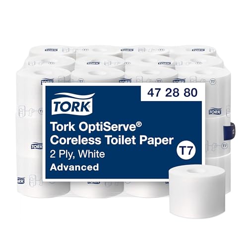 Tork Coreless High-Capacity Toilet Paper Roll T7, 36 x 1000 Sheets, 472880 - image 1
