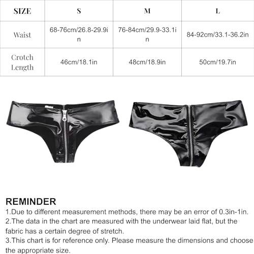 String en simili cuir extensible avec fermeture éclair frontale fluide - 4