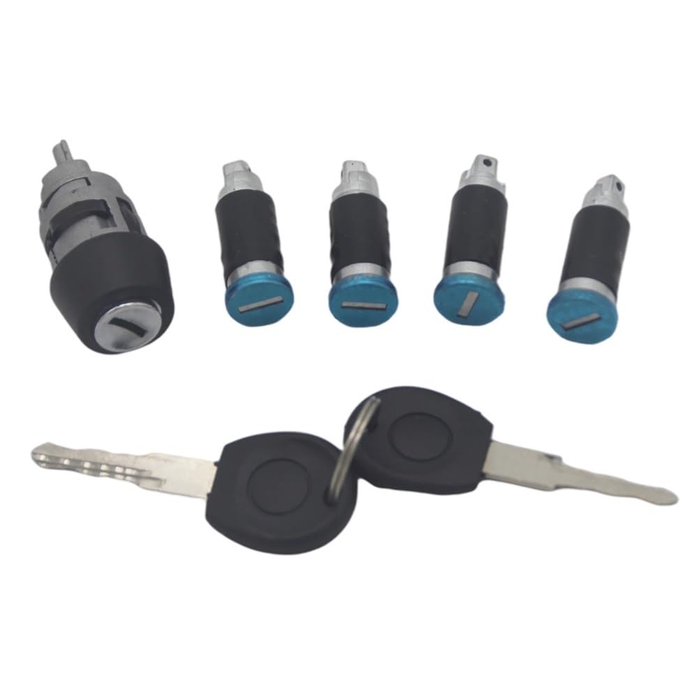 Car Door Lock Compatible with VW for Transporter for CARAVELLE T4 1990-2003 Door Lock Barrel Set(T4-Set)