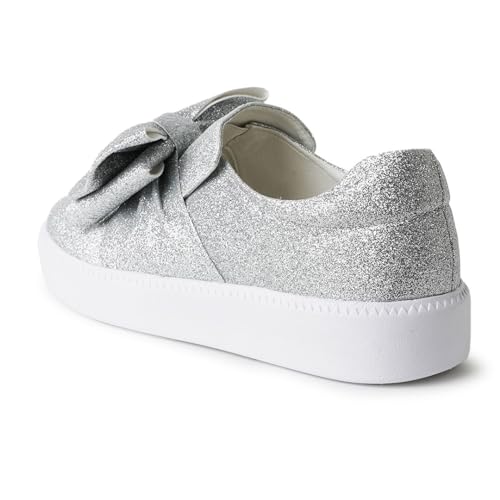 Image of J. Adams Wally Platform Sneakers for Women - Comfortable Slip On Shoes with Bow