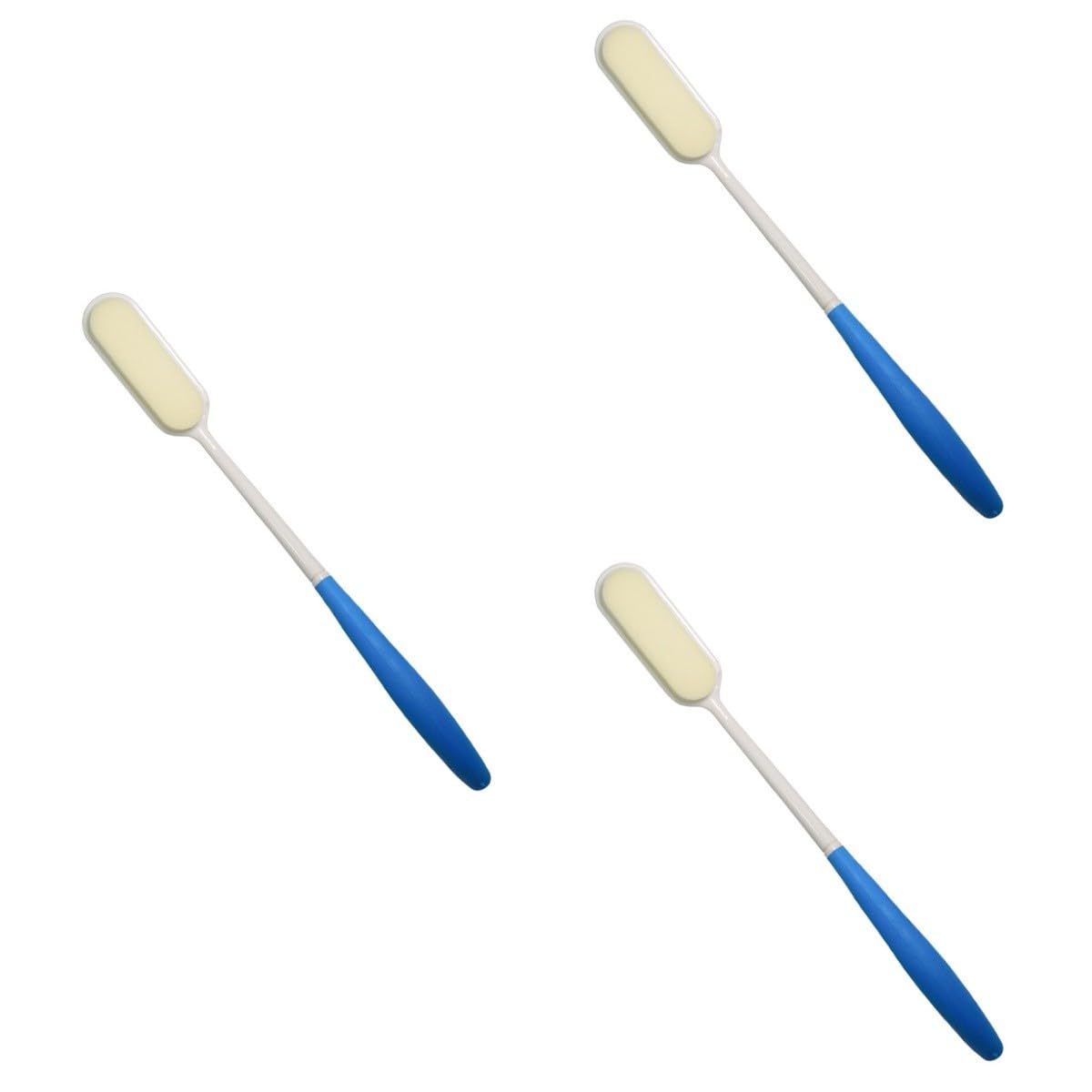 DOITOOL 3pezzi Spazzola Per Schiena Lungo Manico Scrubber Doccia Esfoliante Morbido Materiale Per Rimuovere Morta e La Circolazione Per Bagno e Benessere Blu