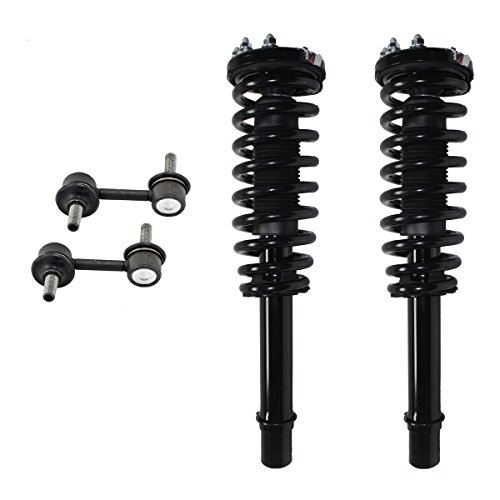 Detroit Axle - 4pc Front Strut & Coil Spring Assembly w/Sway Bar Link Kit for 2003-2007 Honda Accord