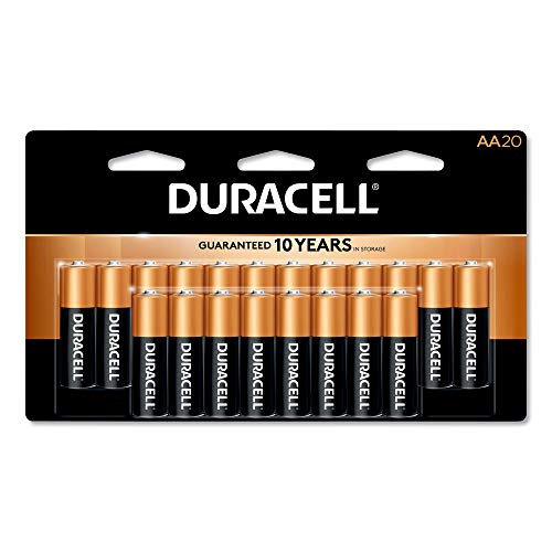 DURACELL CopperTop Alkaline Batteries with Duralock Power Preserve Technology AA 20/Pk (DURMN1500B20Z)