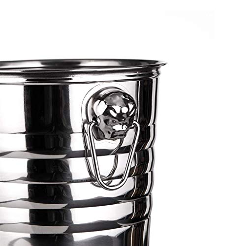 Cubo de hielo de acero inoxidable grueso con doble aislamiento y tapa Tiger 4