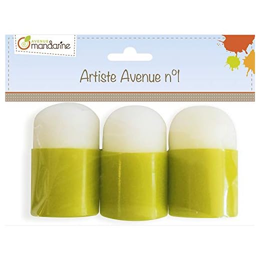 Avenue Mandarine 42461MD - Un lot de 3 tampons en mousse