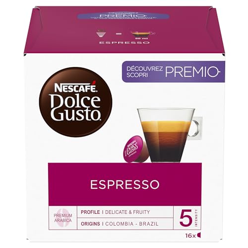 Nescafé Dolce Gusto Espresso Café Boîte de 16 Capsules - Pack de 6