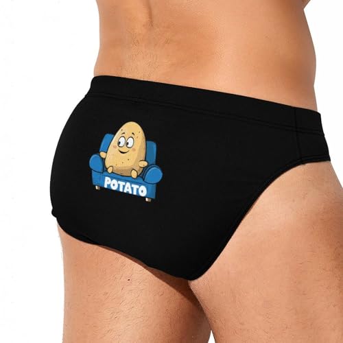 Cute Potato Mens Swim Briefs Quick Dry Swim Trunk Bikini Underwear Swimsuit3
