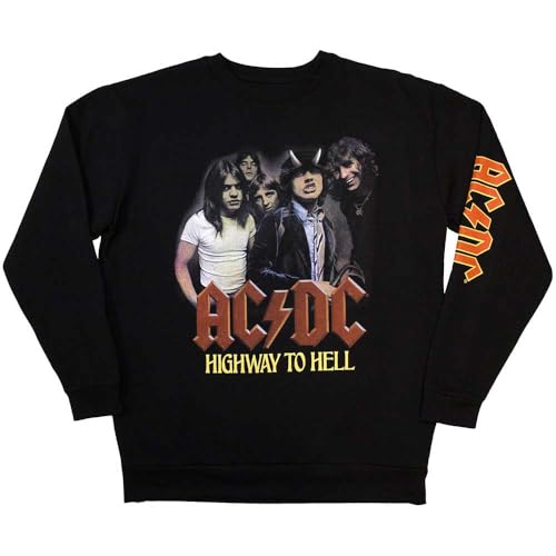 Sudadera Ac/Dc Highway to Hell, Negro  , Large