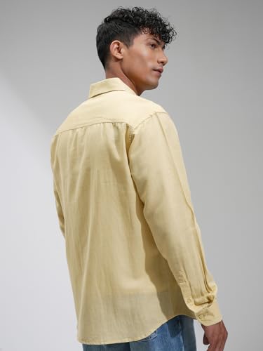 Image of Highlander Men's Relaxed Fit Casual Shirt | Cotton Linen | Relaxed fit | Full Sleeves