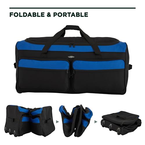 Travelers Club 83036-410 3-Wheel Rolling Expandable Duffle Bag thumb #3