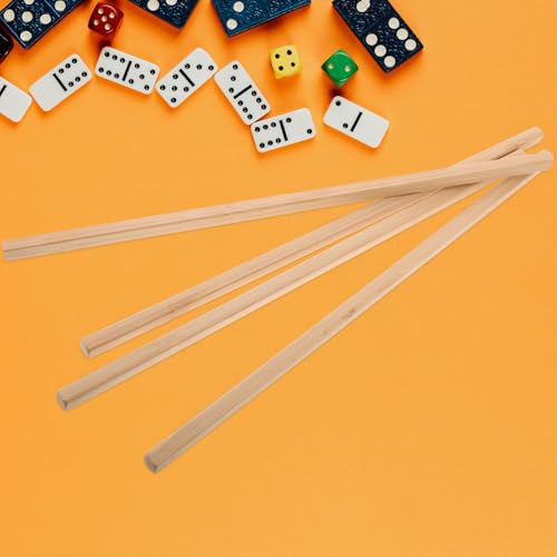 4 piezas de empujadores de fichas de Mahjong de madera 42 cm miniatura 5