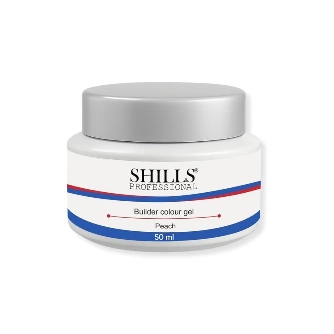 Shills Professional Builder Gel – Hard UV LED Extension Gel for Nail Extensions & Overlay | White, Pink, Nude, Peach, Clear | Thick Self-Leveling Nail Builder Gel (Peach, 50ml)-image-4