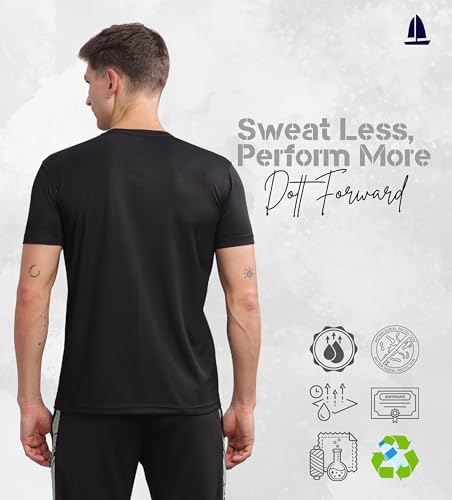 Image of Men's Regular Fit Quick-Dry Active T-Shirt for Gym & Sports - Stylish, Comfortable, and Perfect for Workouts & Everyday Wear