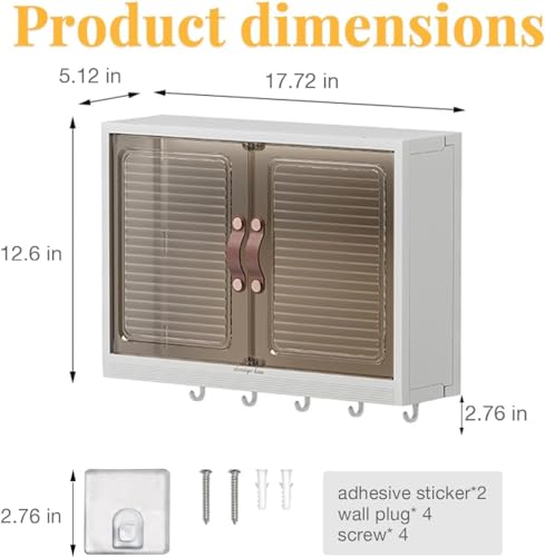 خزانة تخزين للحمام، رف تخزين يثبت على الحائط، خزانة ادوية بباب مزدوج، خزانة حائط للحمام موفرة للمساحة، منظمات دولاب المرافق وخزائن تخزين الحمام