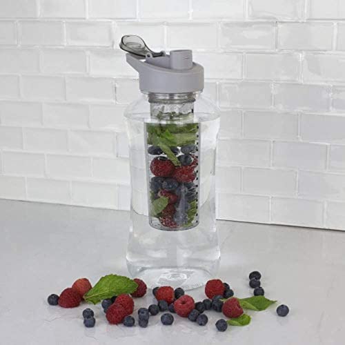 JOEY'Z Large (60 oz - Half Gallon) Fruit Infuser Water Bottle BPA Free for Travel, Workouts, Camping, Sports Bottle - Image 4