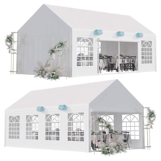 Best place to buy beach umbrella near me 13x26FT Large Party Tent with Sidewalls