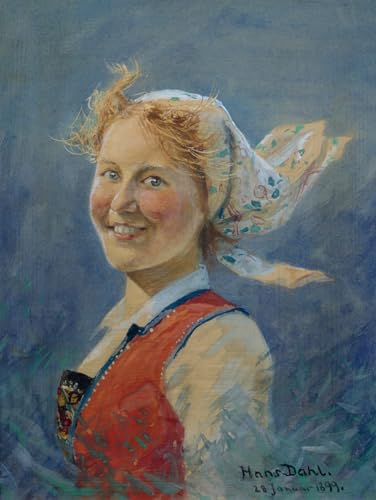 Affiche Toile Impression Peinture Huile Hans Dahl 60x90cm