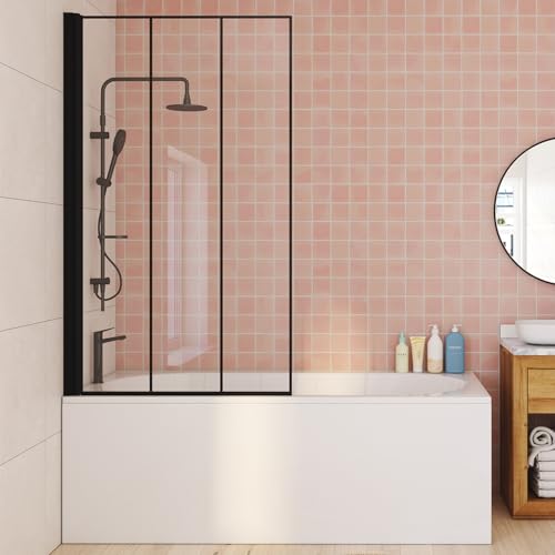 IDMarket - Pare baignoire 1 volet 80x140 cm...