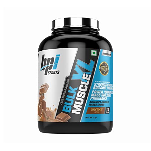 BPI Sports Bulk Muscle XL - 3kg- Chocolate- Advanced Anabolic Mass Gainer- 50 gm Protein- 144 gm- Carbs- 842 Kcal (B0C17CSLJ7) Amazon Price History, Amazon Price Tracker