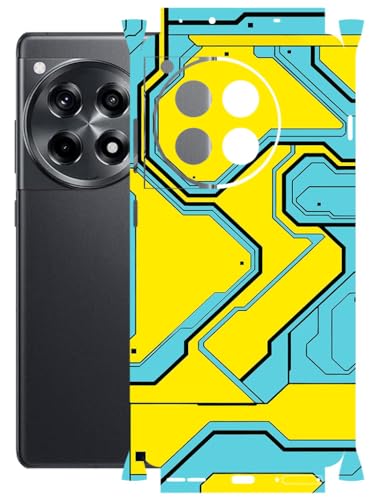 Image of AtOdds - Full Body Back Screen Guard Protector Film - Lamination Wrap Skin Sticker Compatible with ONEPLUS 12R (5G) | Scratchproof Matte Finish (YellowLane)