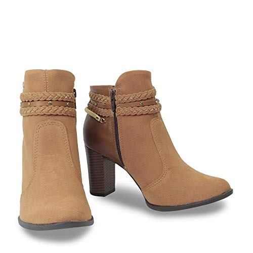Bota Feminina Cano Baixo Mississipi - Q0291 Camel 38