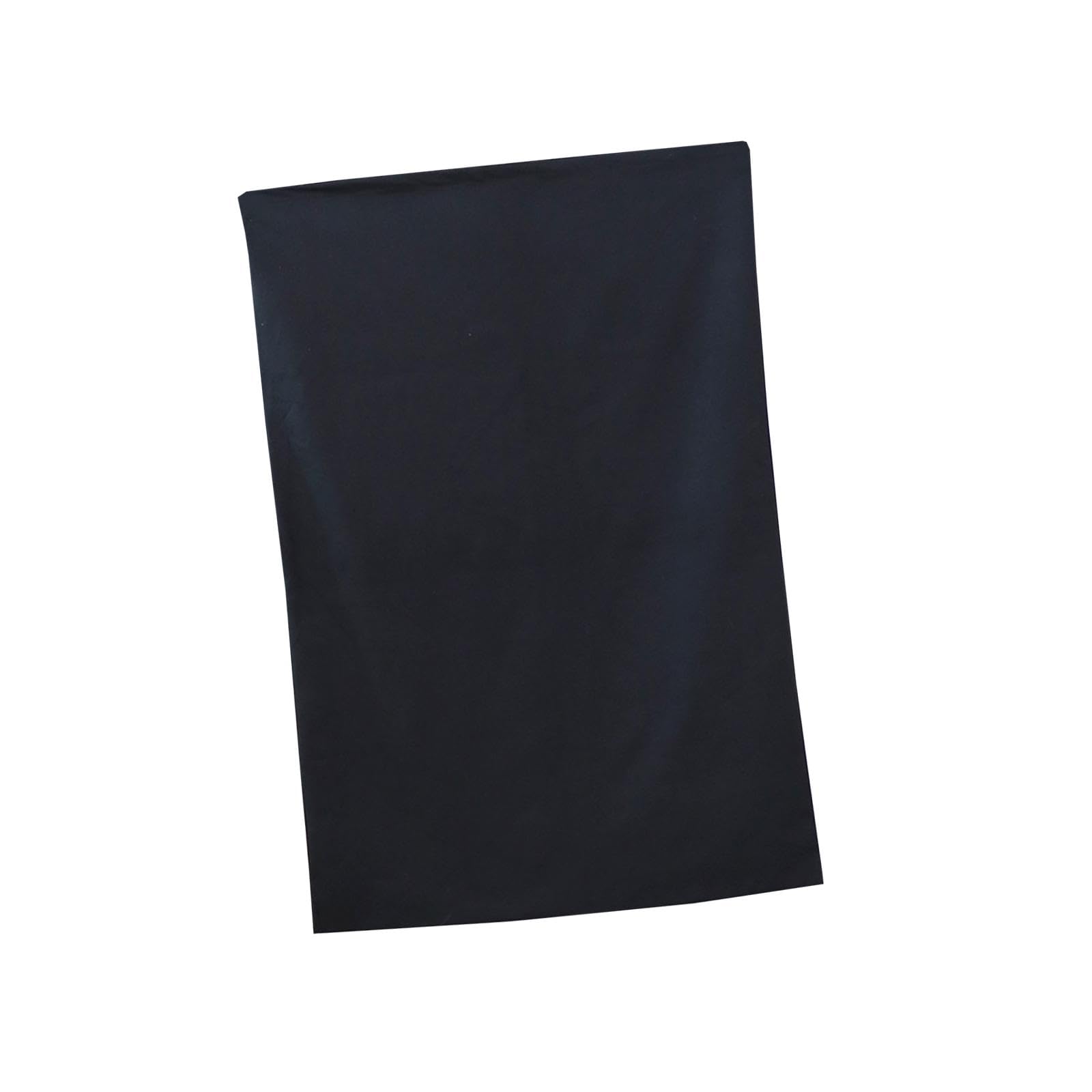 Grand sac de rangement à cordon pour linge en toile noire 100x140cm