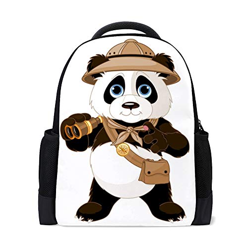 Sac à dos panda pour vos sorties quotidiennes avec fermeture zippée pratique