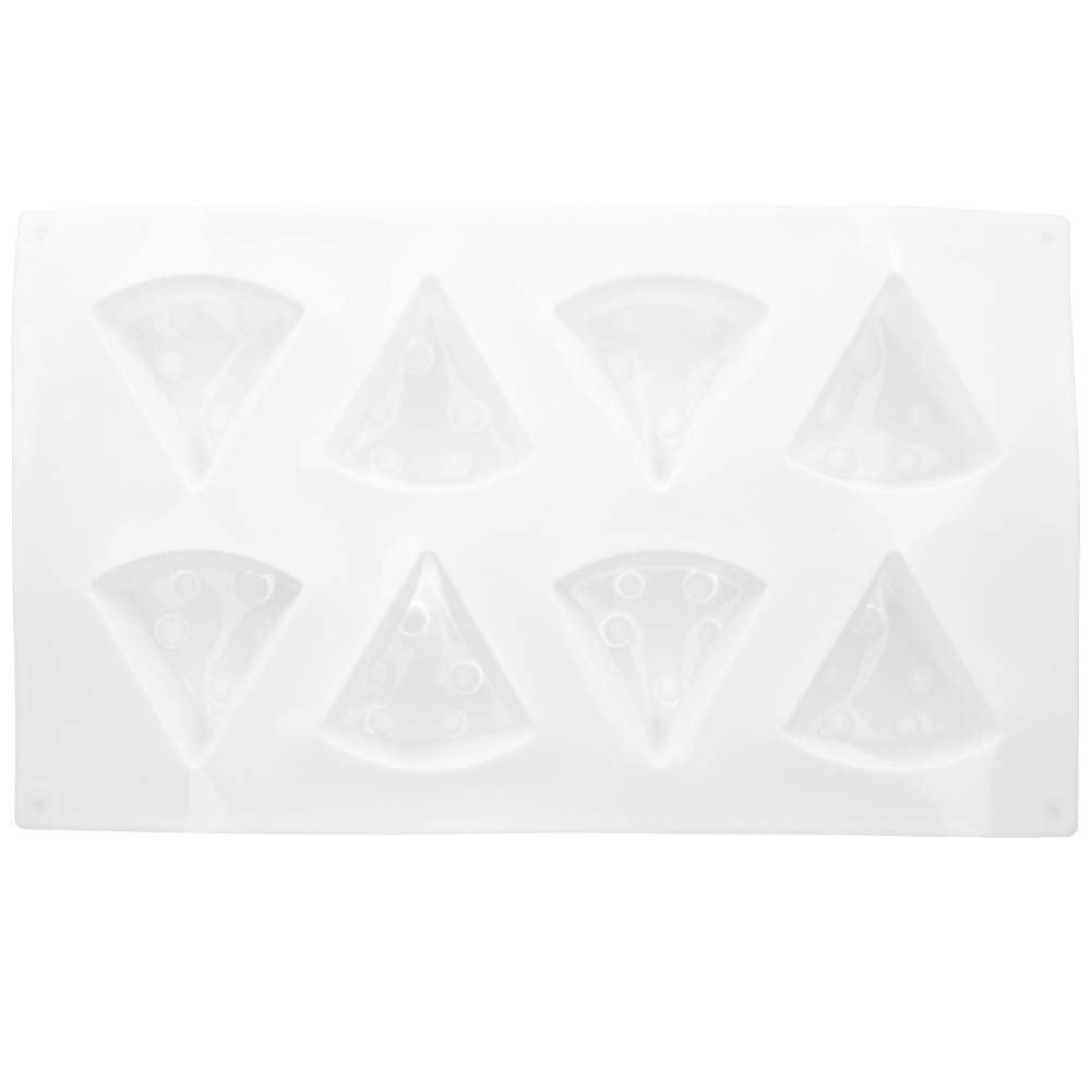 Mini Cake, 8 Cavity Cheese Cake Silicone Mold Cheese For Making with Food Grade Silicone For Making Ice Cream, Candies, Fondant, Chocolates, Soaps