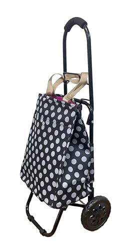 Carrito de la compra ligero con capacidad de 30 l | Carrito de la compra con bolsa térmica | Carrito ligero para hacer la compra