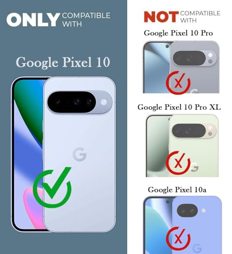 Image of Jkobi Lifetime Anti-Yellow Clear Back Cover Case for Google Pixel 10 (Sleek Hard Crystal | Shockproof and Camera Protection)