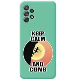 Tumundosmartphone Hülle Silikon Flüssig Für Samsung Galaxy A72 Design Muster - Damen Kletterhelm Grün